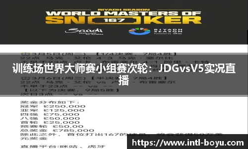 训练场世界大师赛小组赛次轮：JDGvsV5实况直播